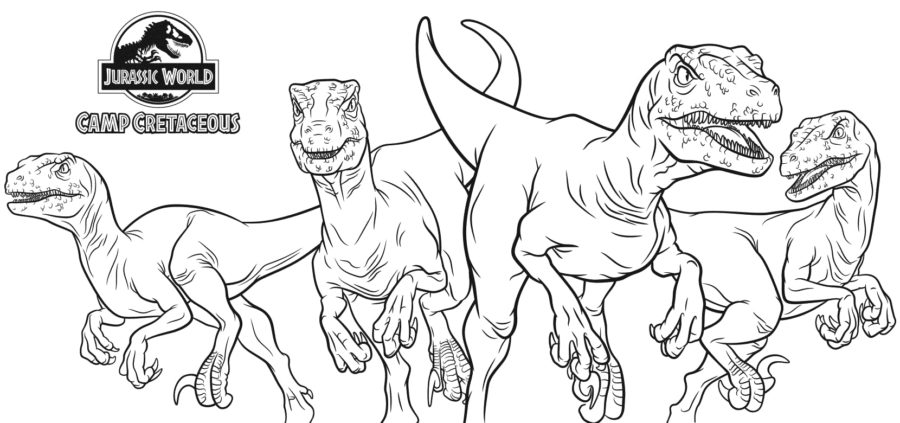 Coloriage Jurassic World: La colo du Crétacé - 20 images à imprimer