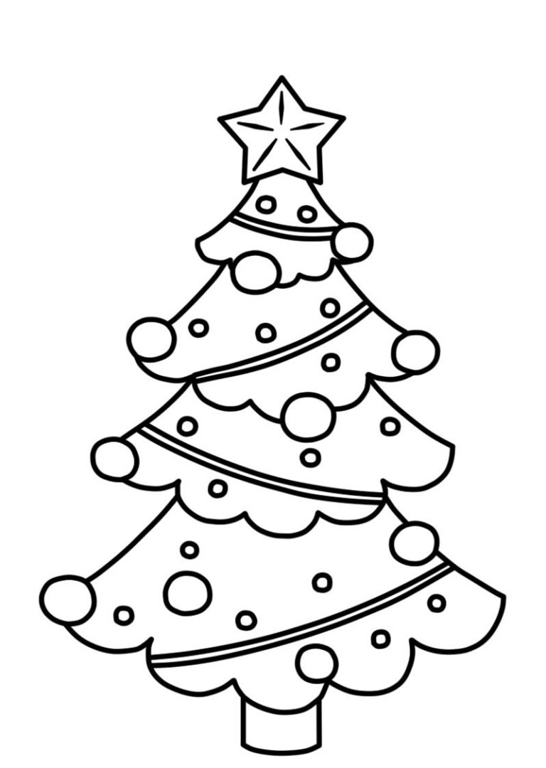 Ausmalbilder Weihnachtsbäume | Malvorlagen zum Ausdrucken