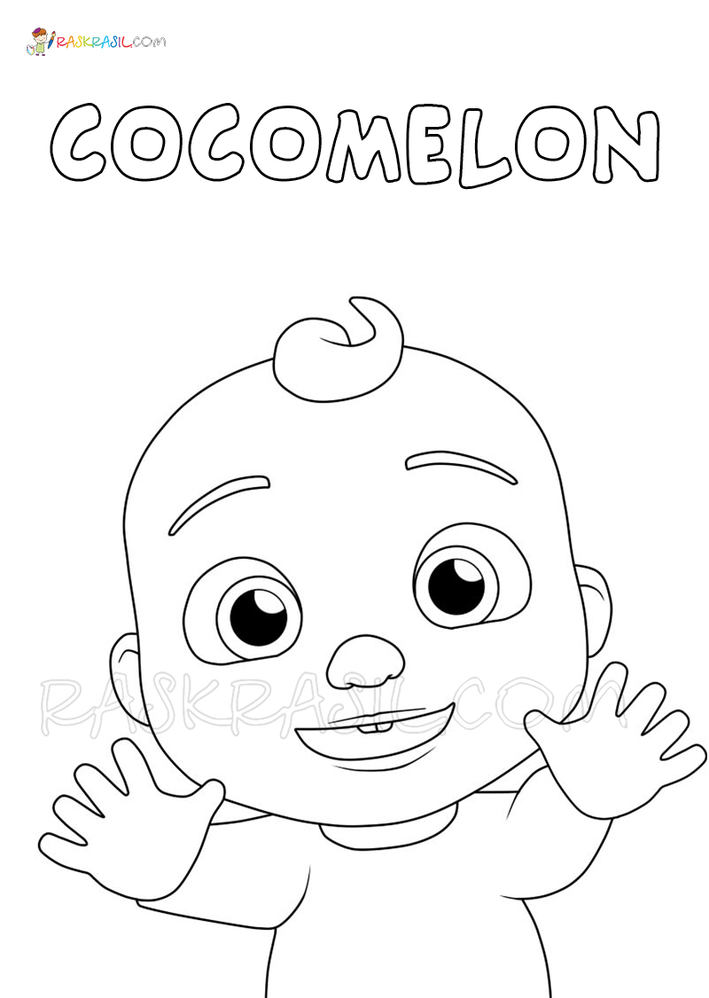 Desenhos do CoComelon para colorir - RASKRASIL.COM
