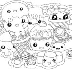 Kawaii Food Coloring Pages Printable Lovely Cute Food Coloring P