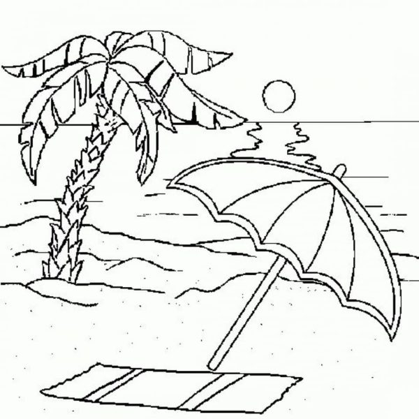 Ausmalbilder Strand | Kostenlos Malvorlagen zum Ausdrucken
