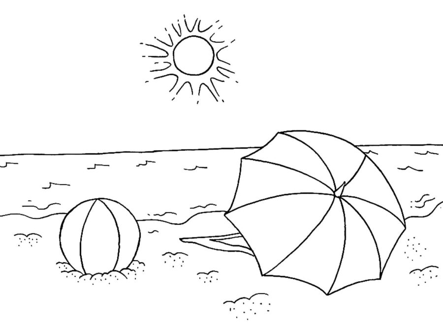 Ausmalbilder Strand | Kostenlos Malvorlagen zum Ausdrucken