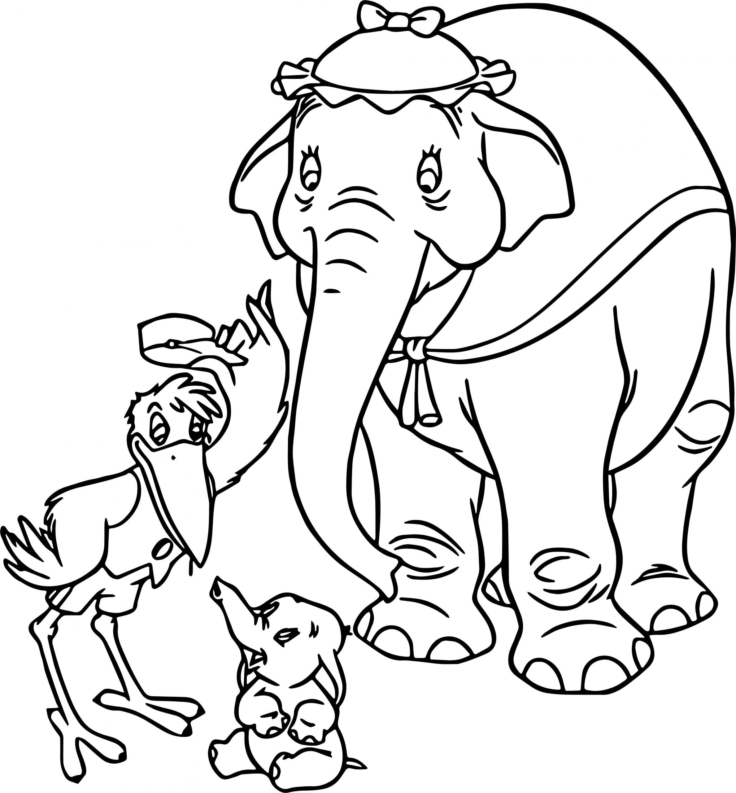 Dibujos de Dumbo para colorear - 70 imágenes para imprimir gratis