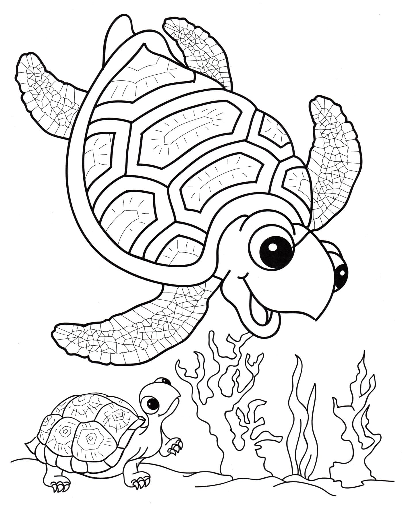 Desenhos de Animais Marinhos para colorir - 100 imagens para imprimir