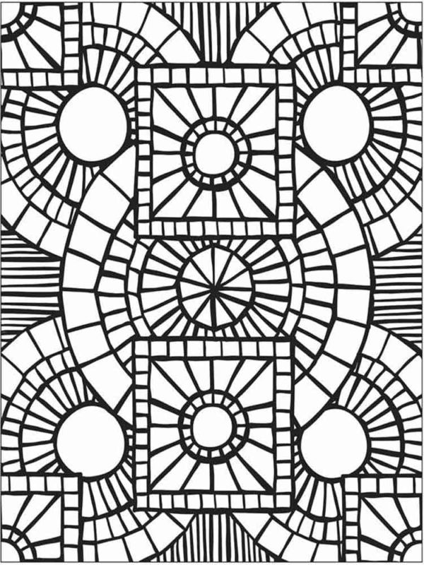 Mosaic Coloring Pages | 100 Pictures Free Printable