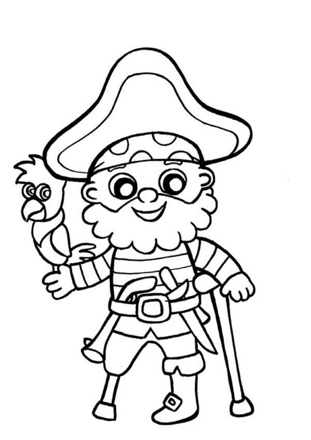 Desenhos de Piratas para Colorir