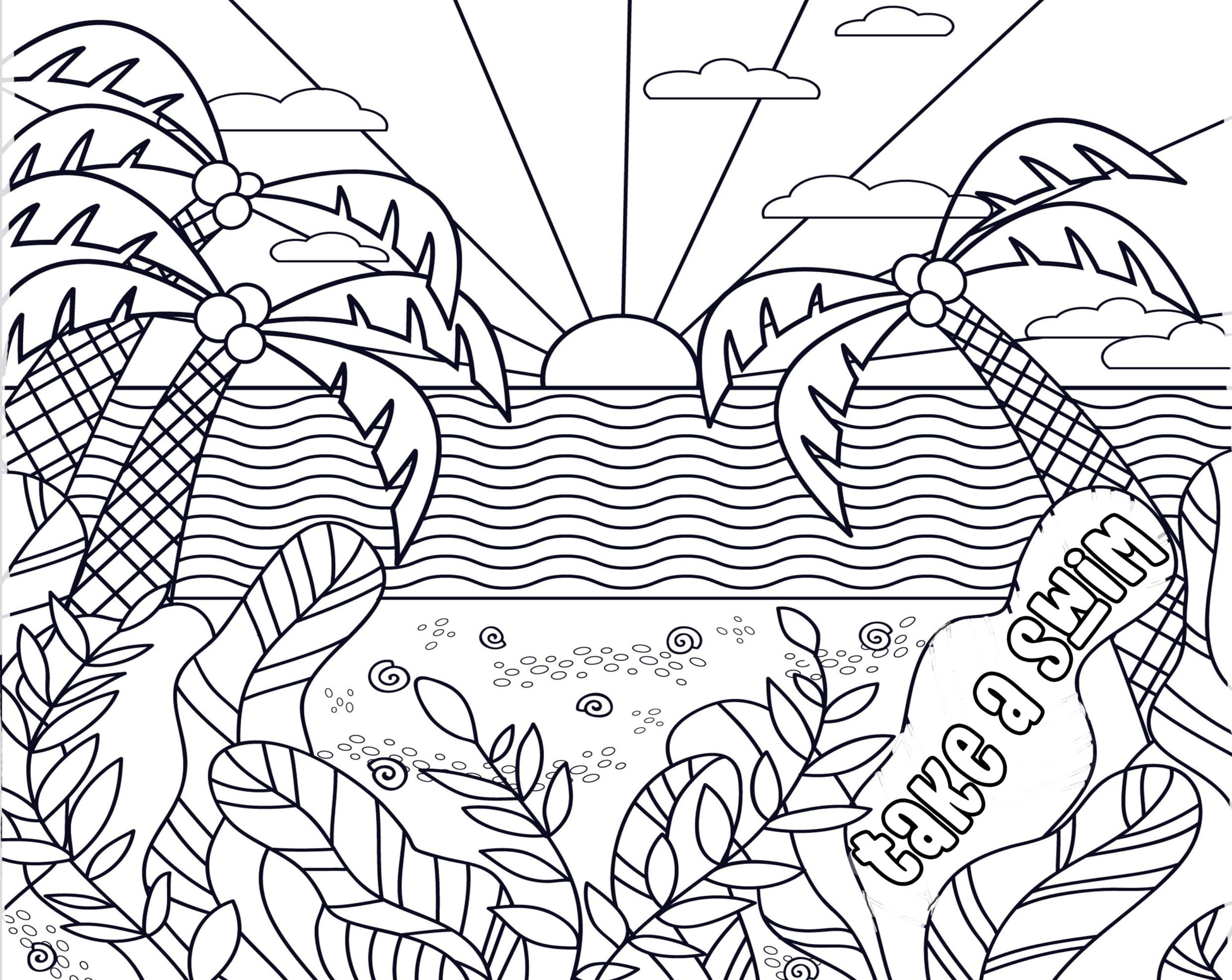 Sunset Coloring Pages | 60 Pictures Free Printable