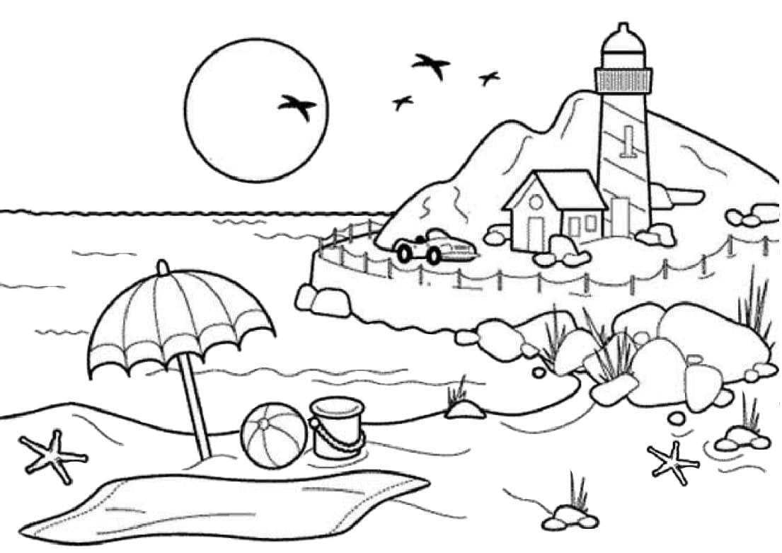 Sunset Coloring Pages | 60 Pictures Free Printable
