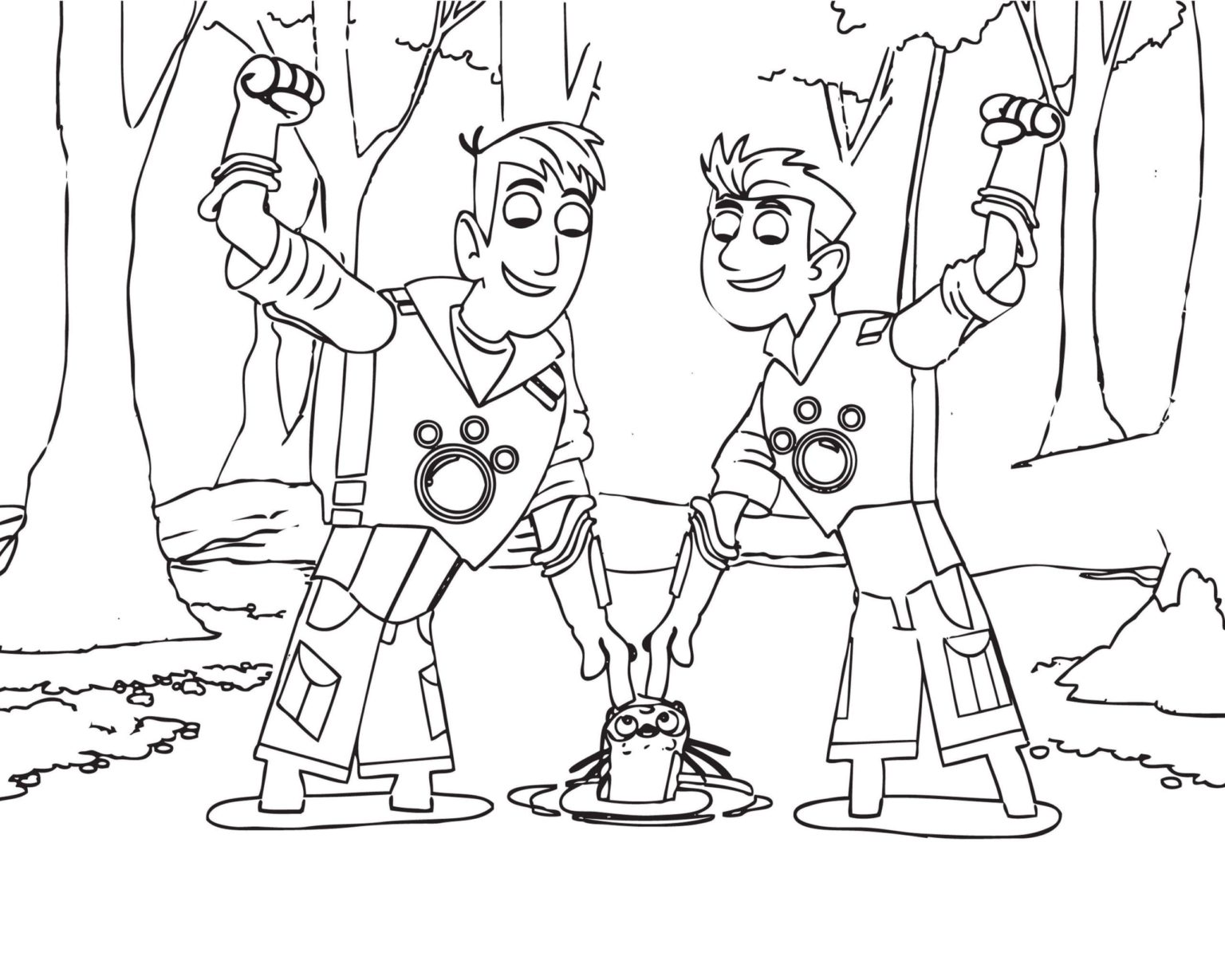 Desenhos de Wild Kratts para Colorir