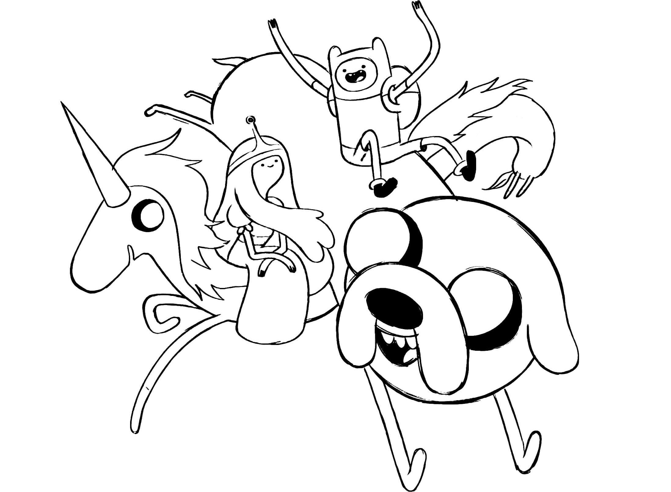 Adventure Time Coloring Pages