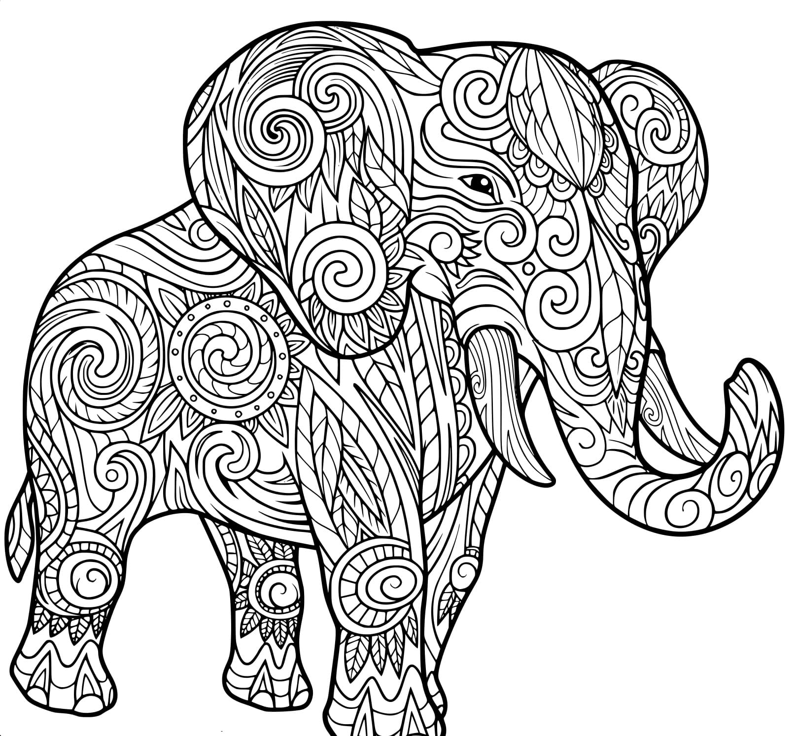 Animals Coloring Pages for Adults   20 Pictures Free Printable