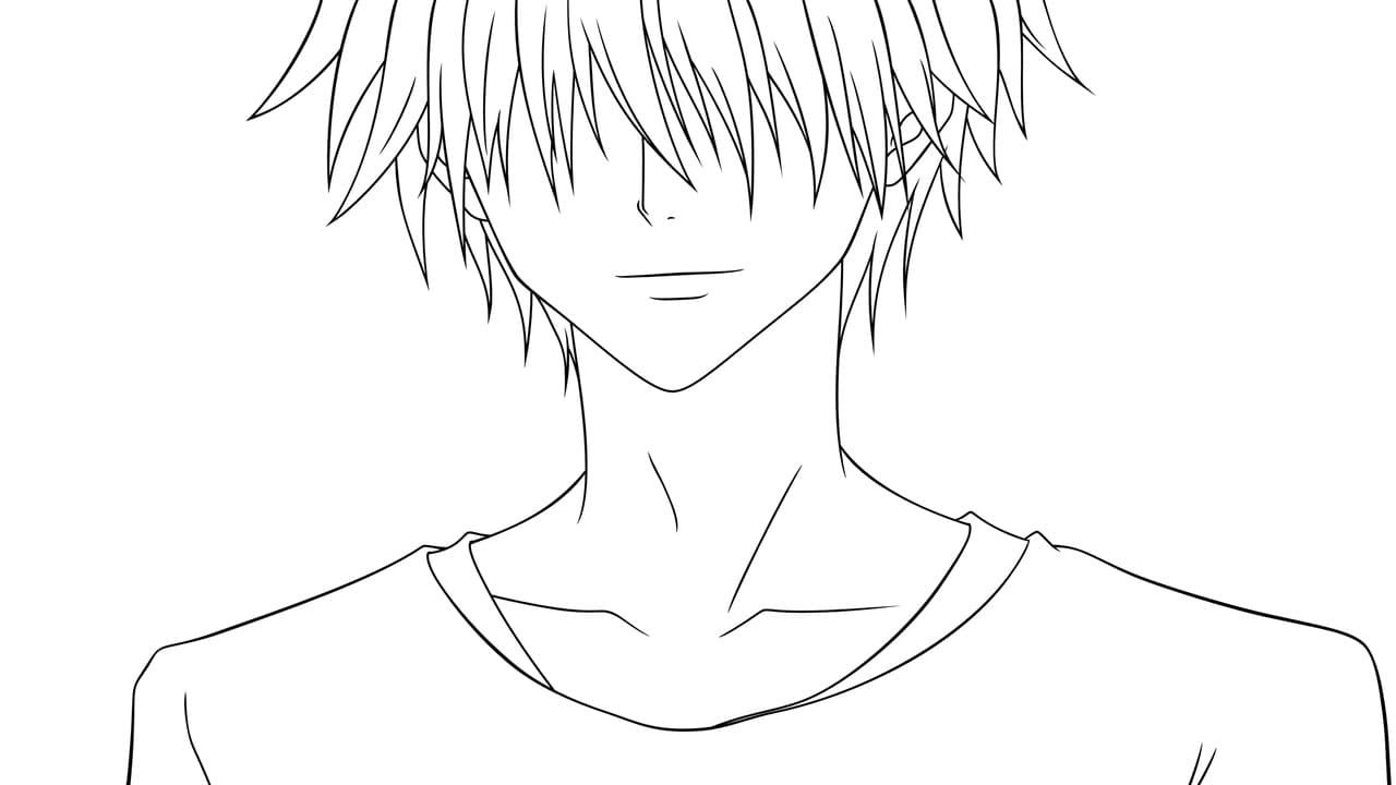 Anime Boys Coloring Pages   20 Pictures Free Printable