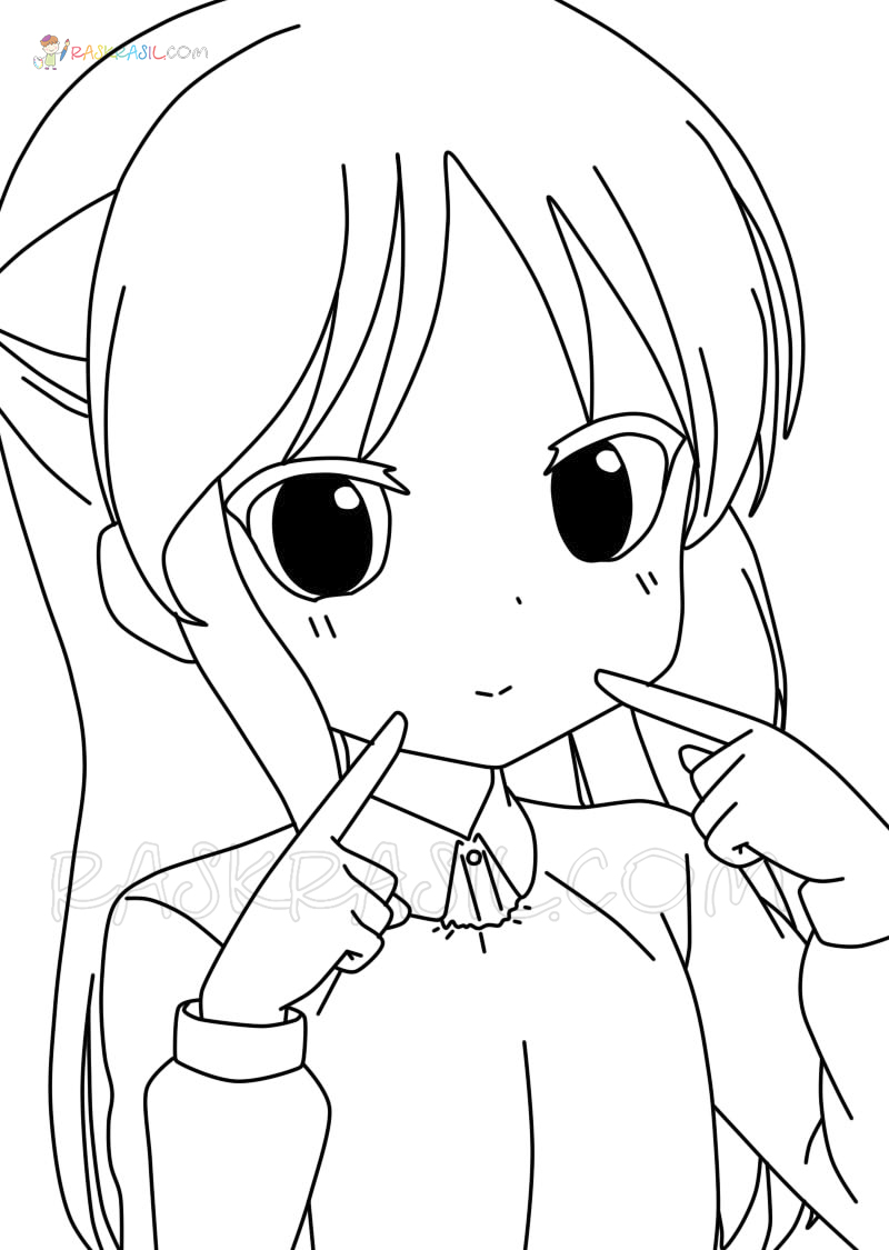 Anime Girls Coloring Pages   20 Pictures Free Printable