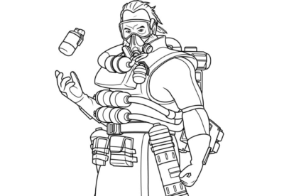 Раскраски Апекс Легенд - Скачать или Распечатать беспалтно