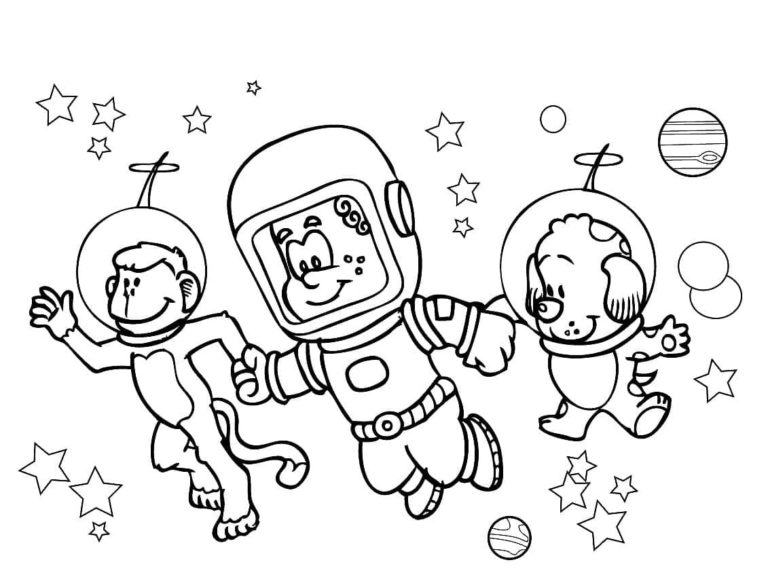 Disegni di Astronauti da colorare