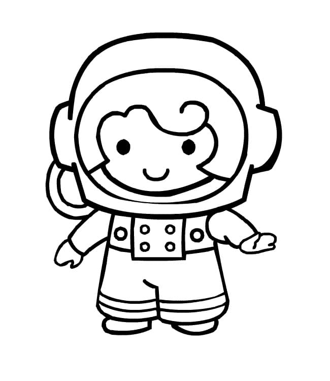 Dibujos de Astronautas para Colorear