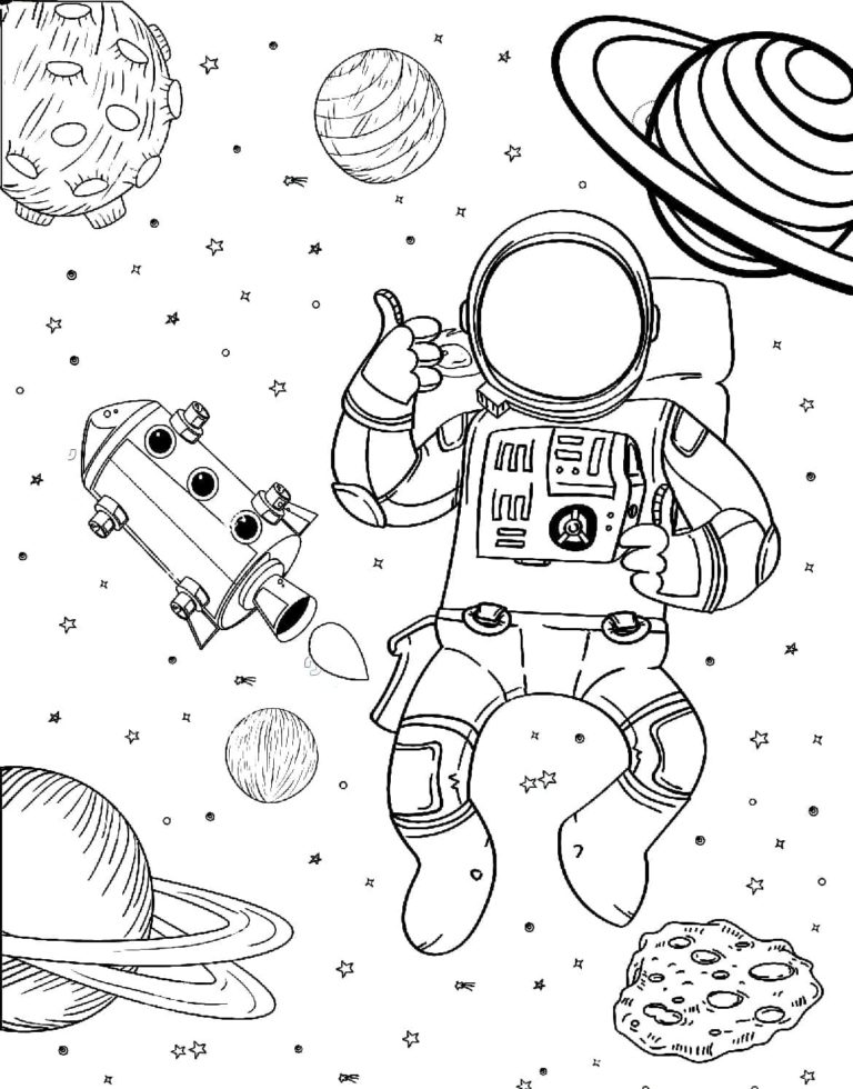 Disegni di Astronauti da colorare