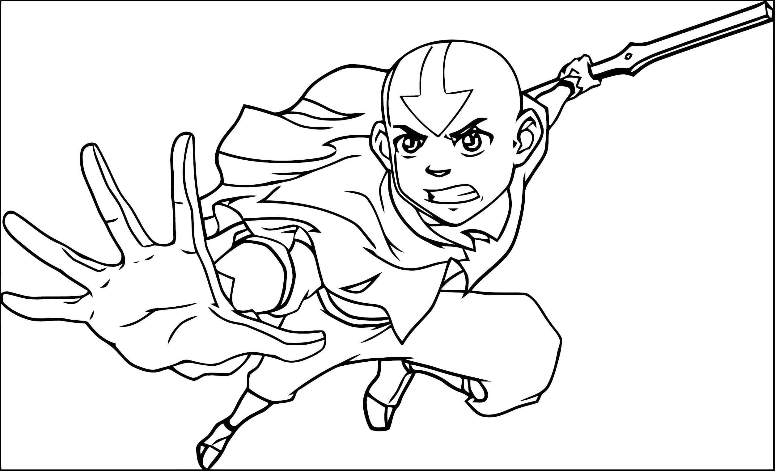 Desenhos do Avatar: A Lenda de Aang para Colorir - 100 imagens para impressão