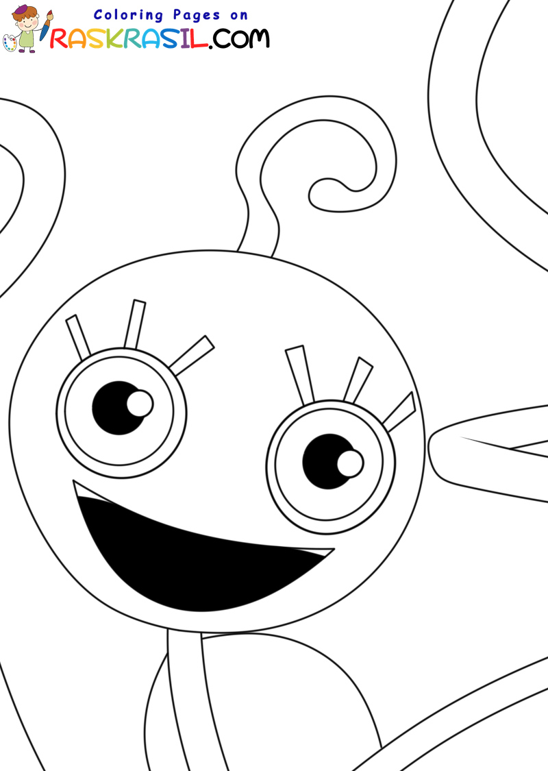 Desenho para colorir Poppy Playtime Halloween : Mommy Long Legs 2