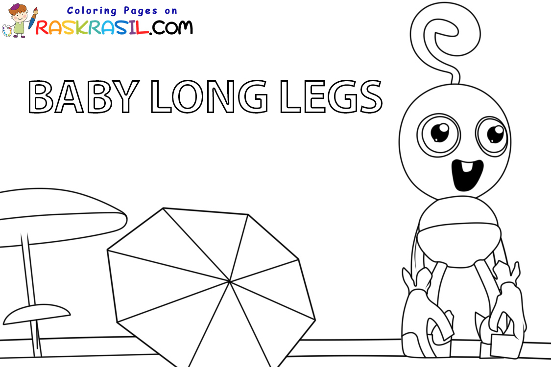 Disegni di Baby Long Legs Poppy Playtime da Colorare