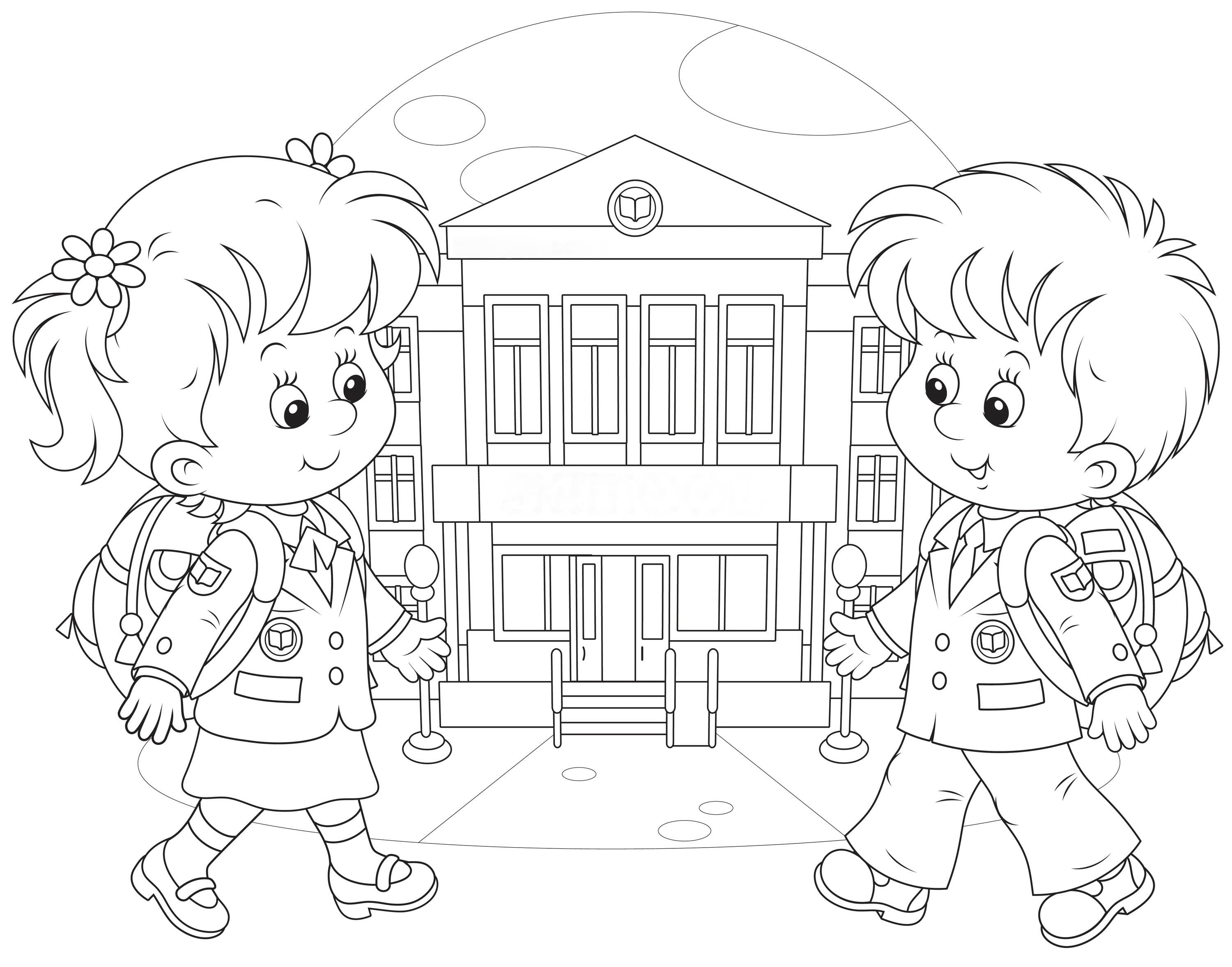 welcome to school coloring pages for kids