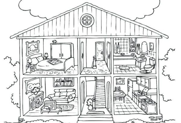 Barbie Dream House Coloring Pages | New Images Free Printable
