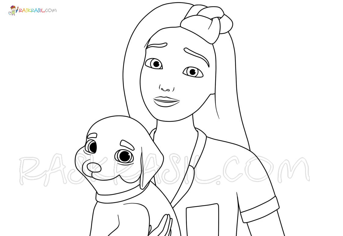 barbie dream house coloring pages