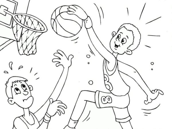 Desenhos de Basquete para colorir - 100 imagens para impressão gratuita