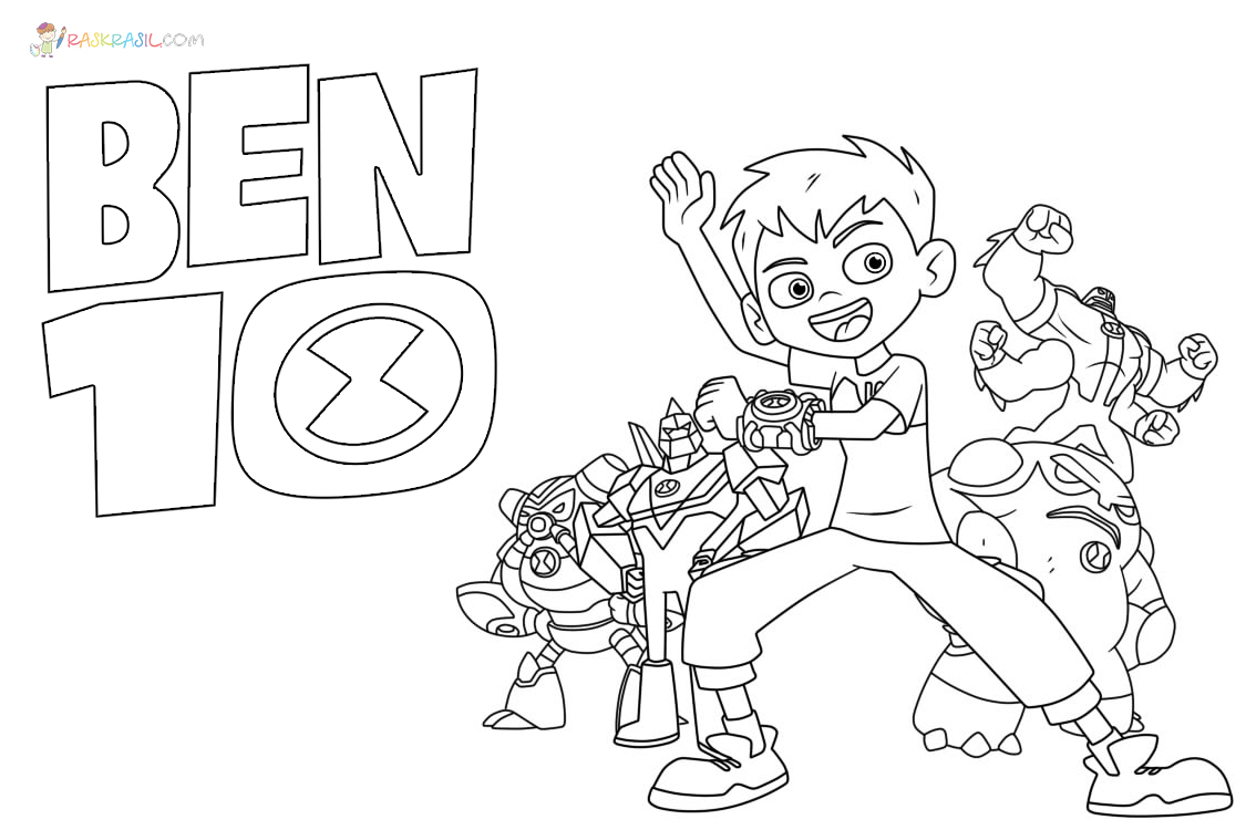 Desenhos do Ben 10 para Imprimir e Colorir