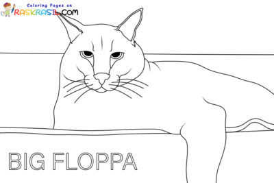 Big Floppa Coloring Pages | Free Printable Pictures