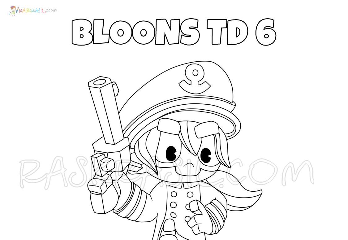 Bloons TD 6 Coloring Pages | New Images Free Printable