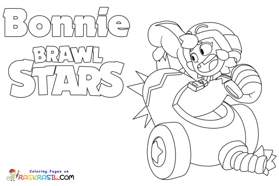 Bonnie Brawl Stars Coloring Pages