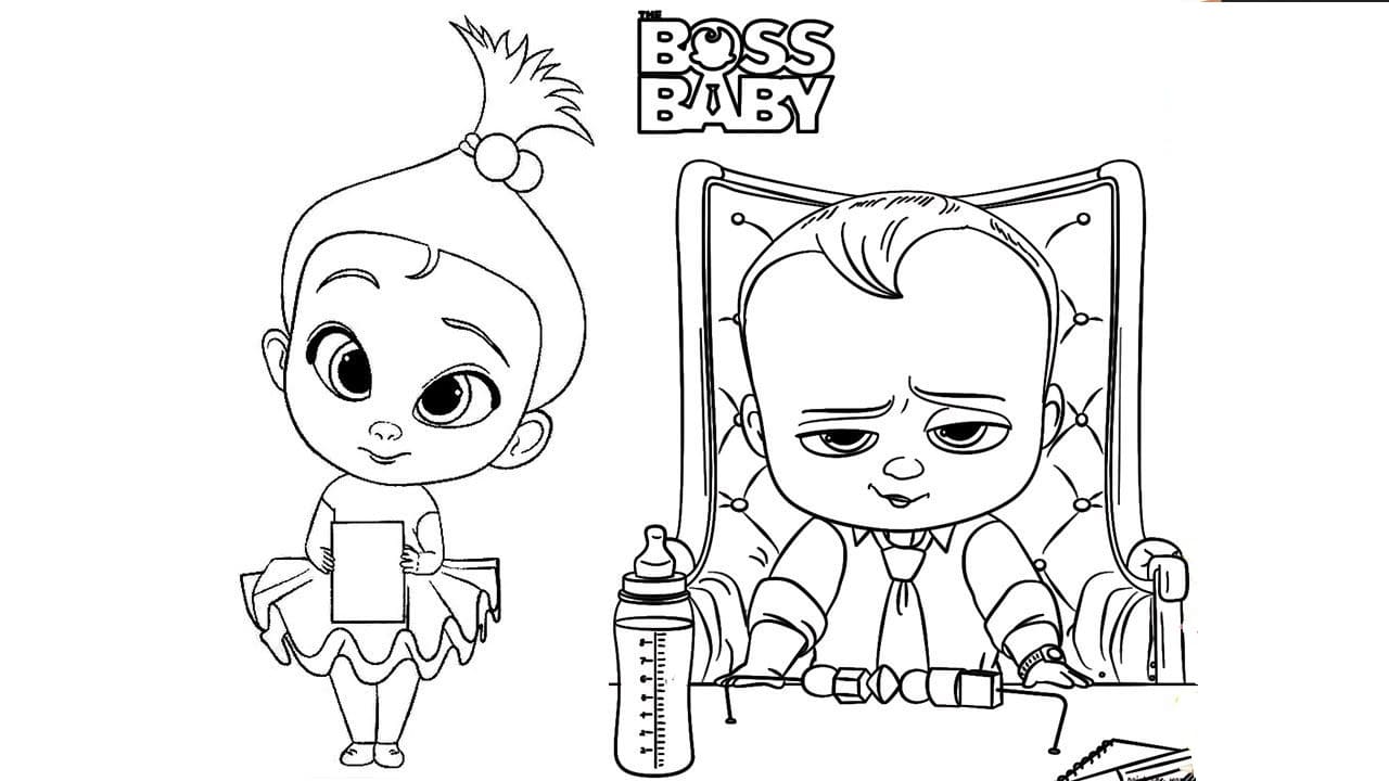Ausmalbilder The Boss Baby | 60 Malvorlagen Kostenlos zum Ausdrucken