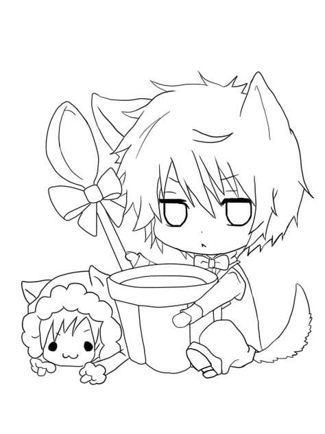 Chibi Coloring Pages | 100 Pictures Free Printable