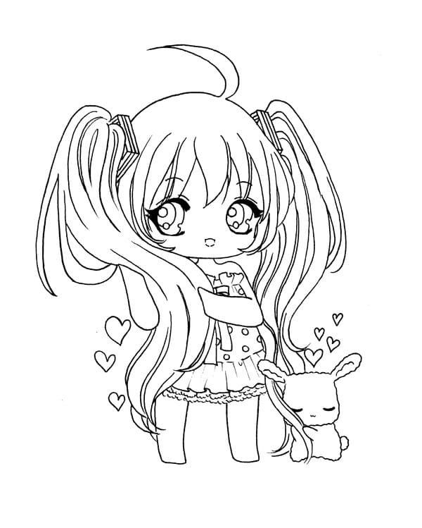 Chibi Coloring Pages | 100 Pictures Free Printable