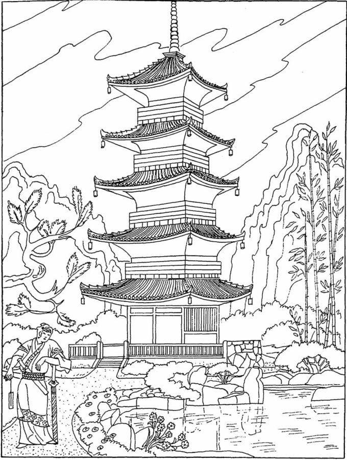 Desenhos de China para Colorir - 100 imagens para impressão gratuita