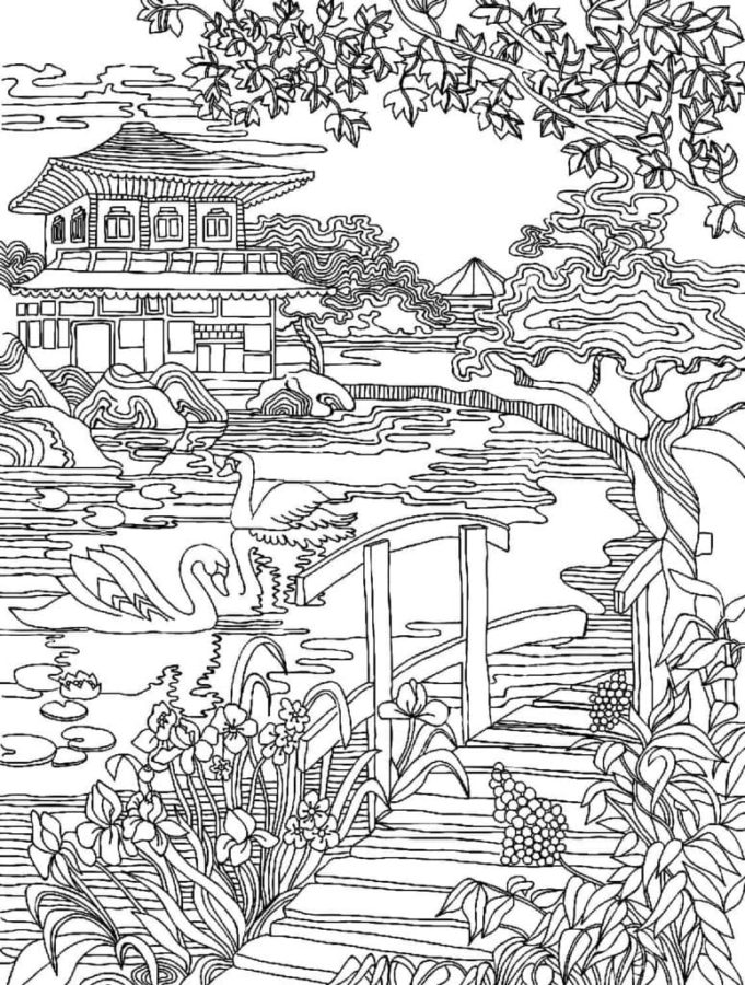 Desenhos de China para Colorir - 100 imagens para impressão gratuita