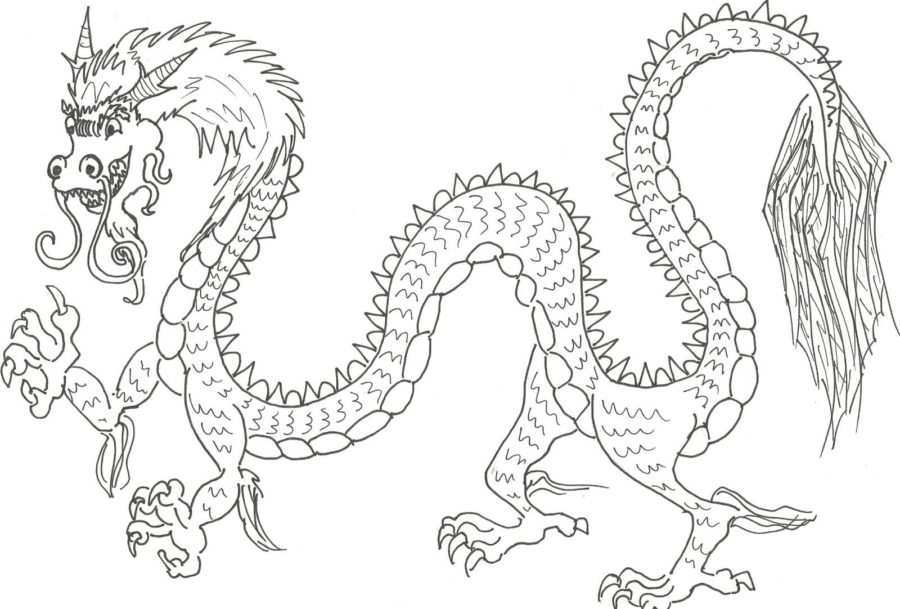 Dibujos de Dragones Chinos para Colorear - 100 imágenes para imprimir