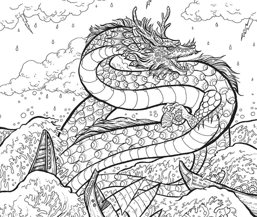 Chinese Dragon Coloring Pages | 100 Pictures Free Printable