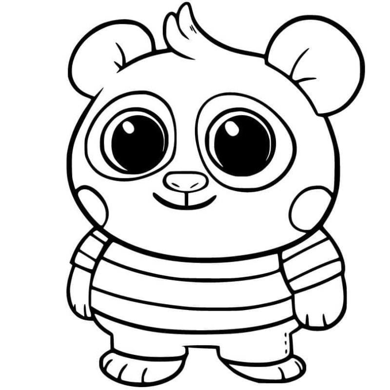 Dibujos de Chip y Potato para Colorear
