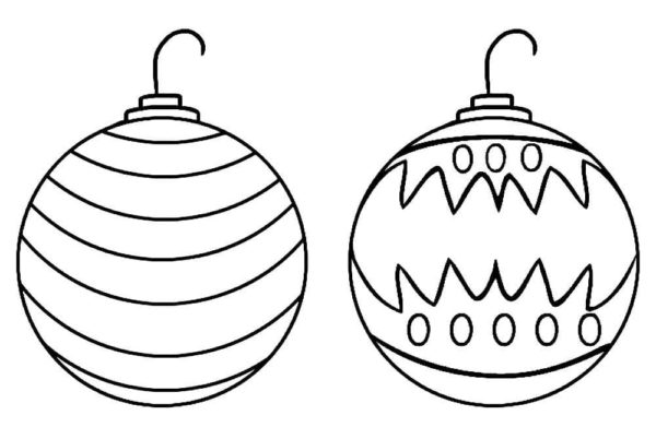 Ausmalbilder Weihnachtskugeln | 100 Malvorlagen zum Ausdrucken