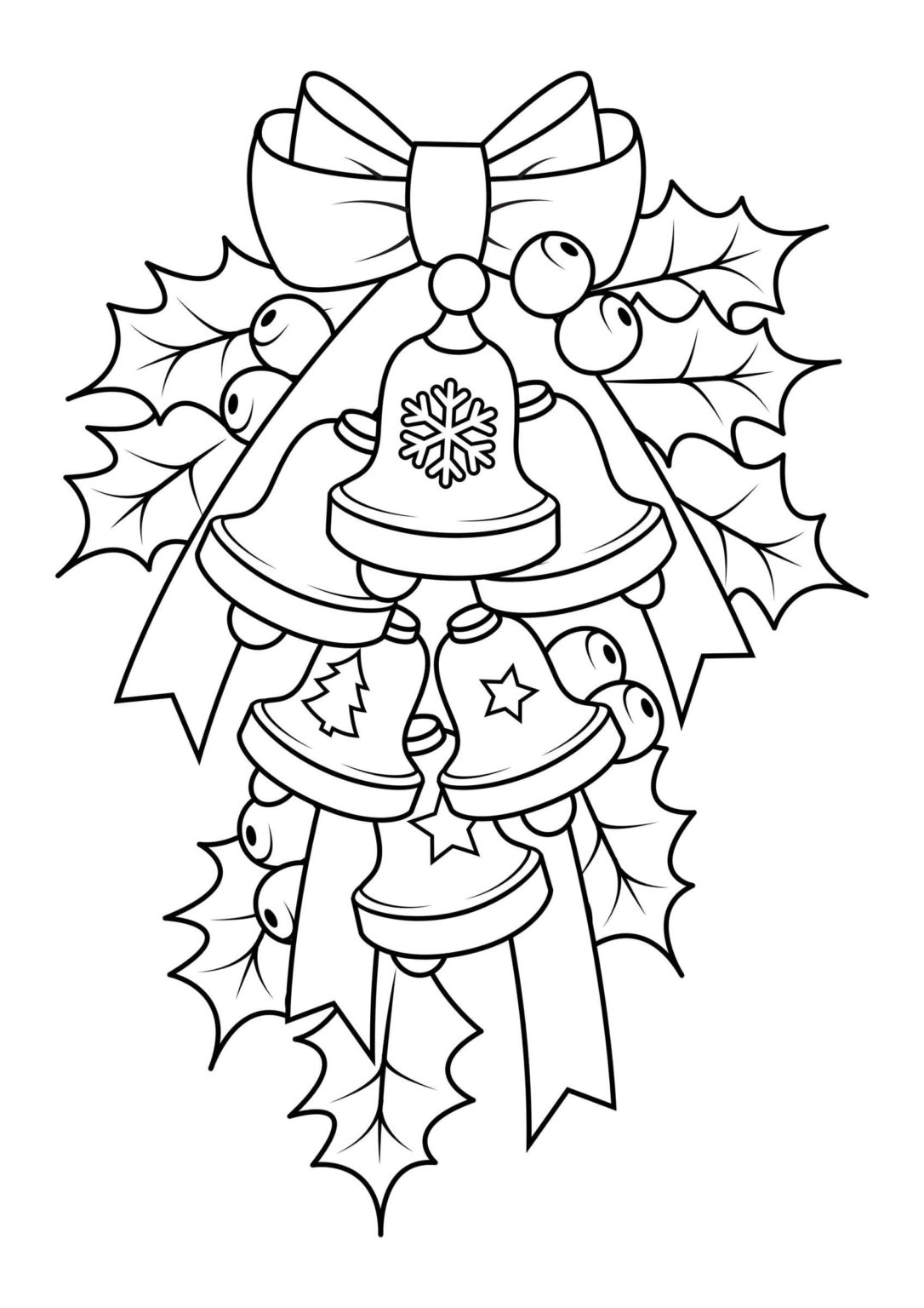 Christmas Bells Coloring Pages  100 Pictures Free Printable