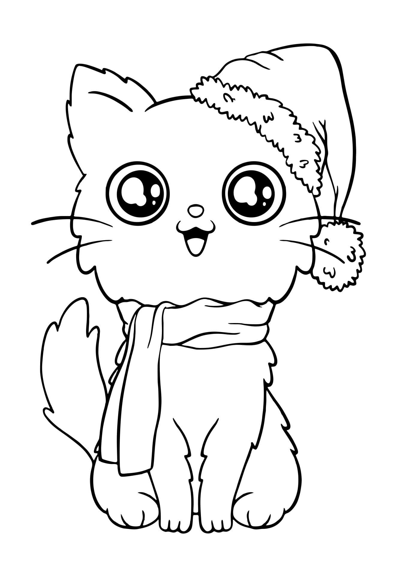 Raskrasil.com-Coloring-Pages-Christmas-Kittens-88