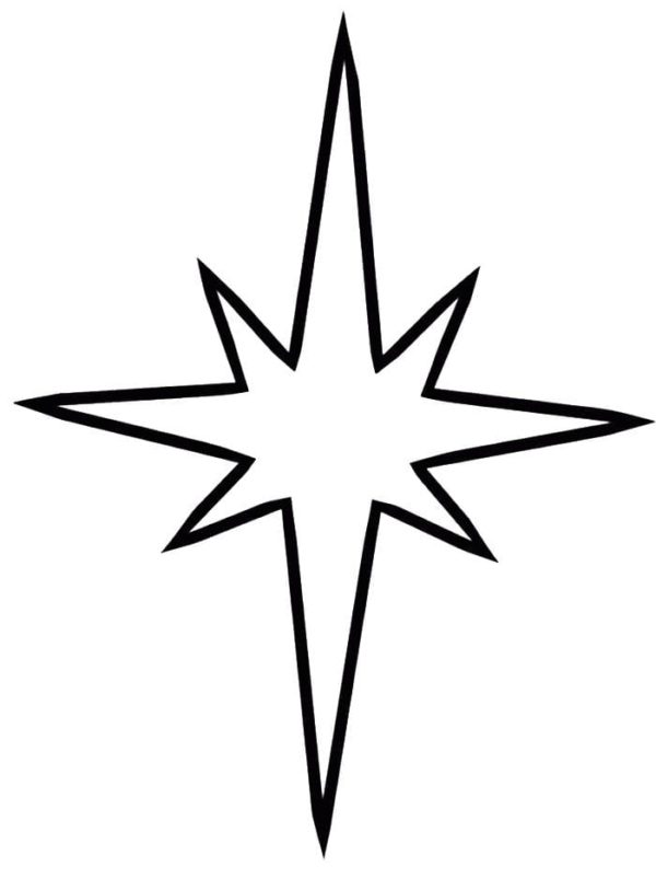 Christmas Star Coloring Pages | 40 Pictures Free Printable