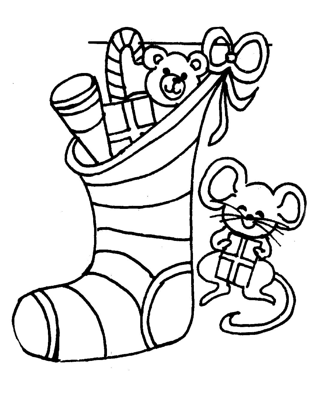 Christmas Stockings Coloring Pages | 100 Pictures Free Printable