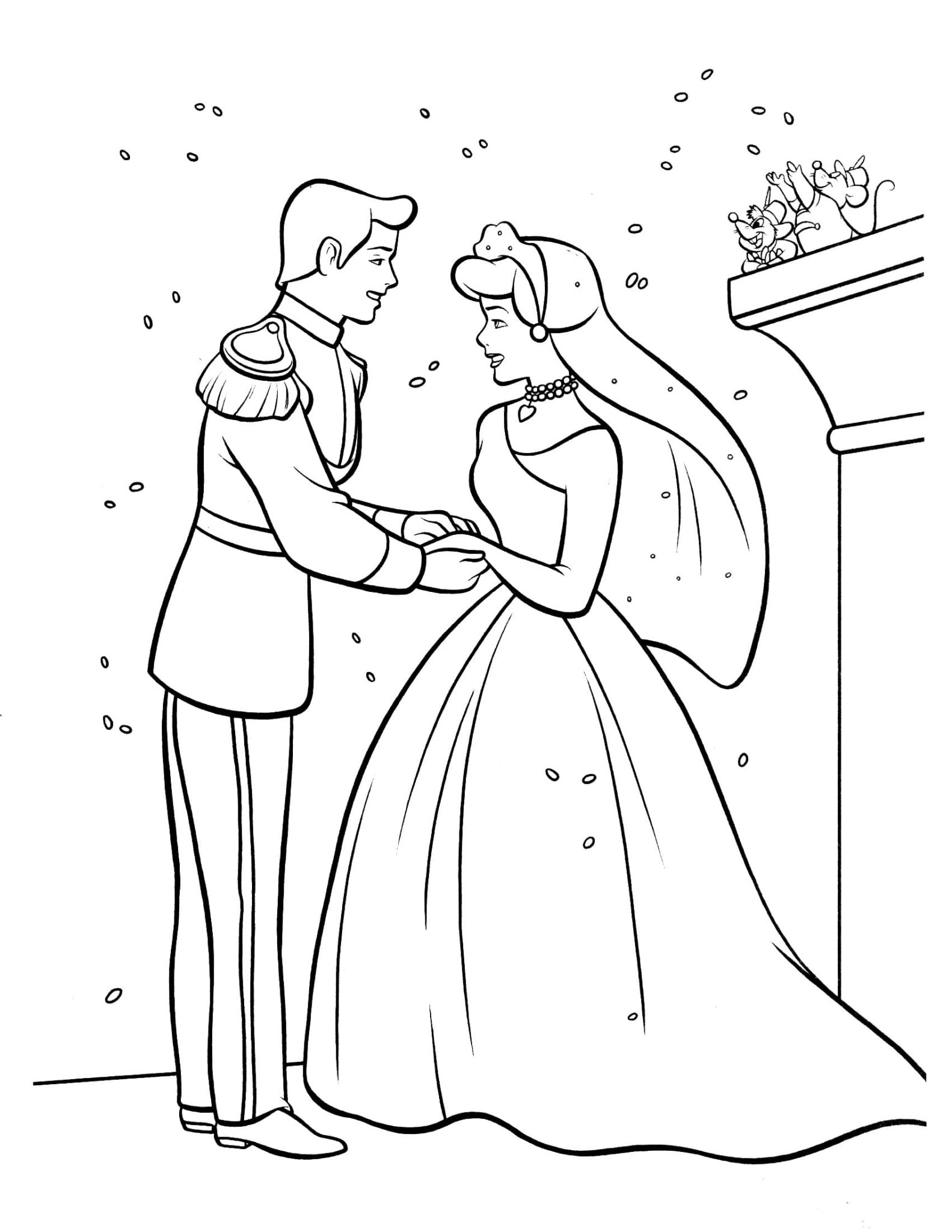 immagini da colorare di cenerentola