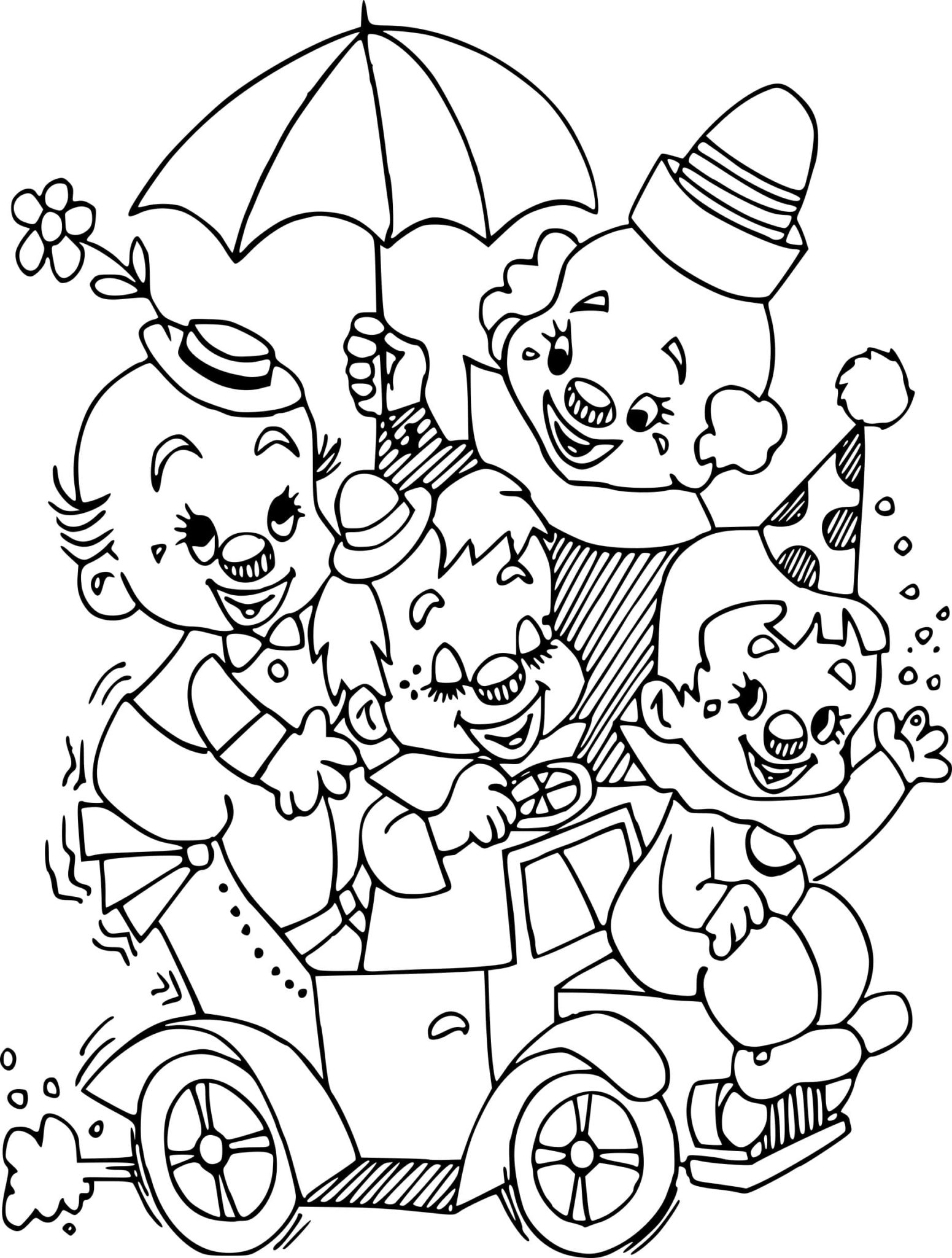 Desenhos de Circo para colorir - 100 imagens para impressão gratuita