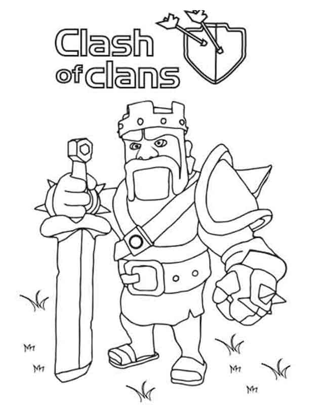 Desenhos de Clash of Clans para colorir - 100 imagens para imprimir