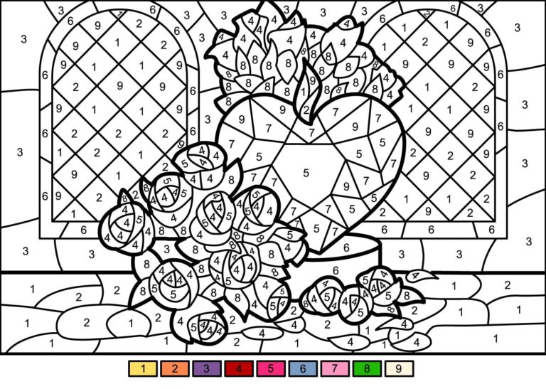 Dibujos para Colorear por Número para Adultos