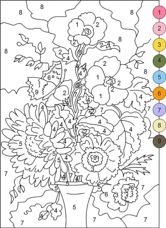 Desenhos De Colorir Com N meros Para Adultos Desenhos De Colorir Com N meros Para Adultos